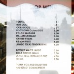 Pitstop's Menu