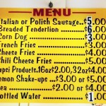 R  & W Corn Dogs' Menu